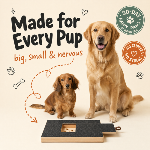 GetZoomies™ Dog Nail Scratch Board — Stress-Free Nail Filing