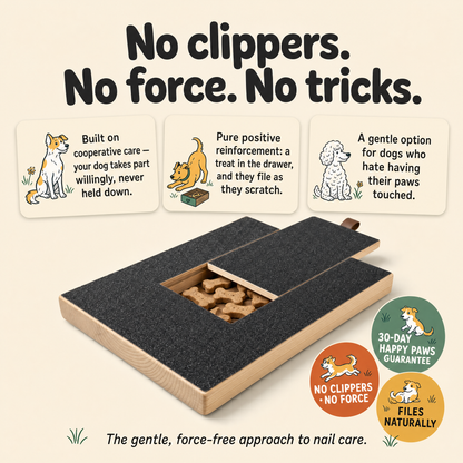 GetZoomies™ Dog Nail Scratch Board — Stress-Free Nail Filing