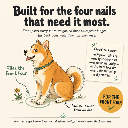 GetZoomies™ Dog Nail Scratch Board — Stress-Free Nail Filing